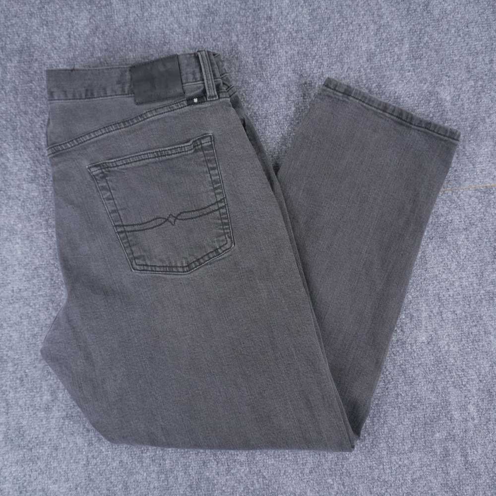Lucky Brand 221 OG Straight Jeans Mens 40x30 Dark Gray Handcrafted Denim Pants